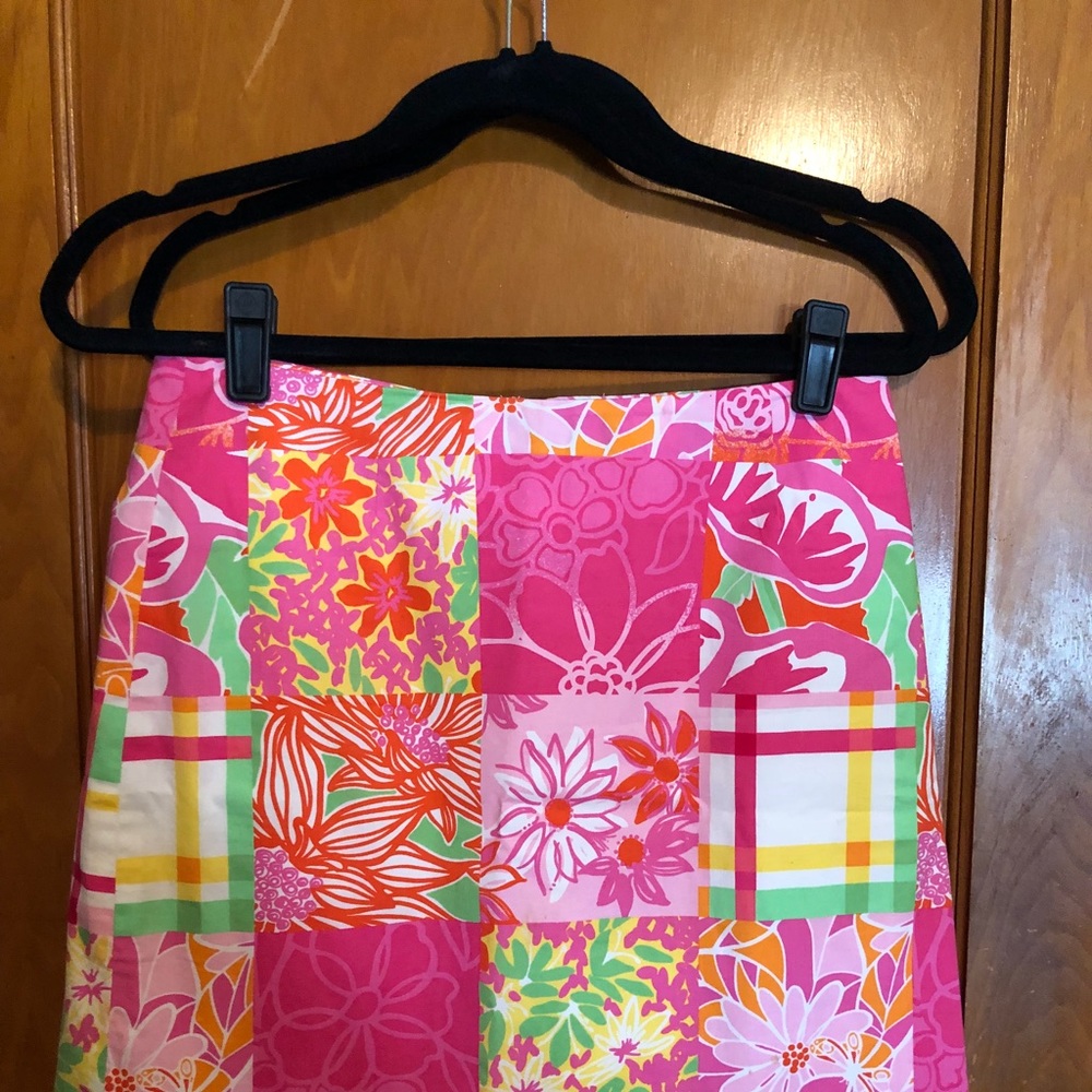 Lilly Pulitzer Patchwork Patterned Skirt - image 1